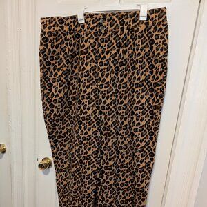 Lucy & Yak Leopard Print Trousers - Brown and Black